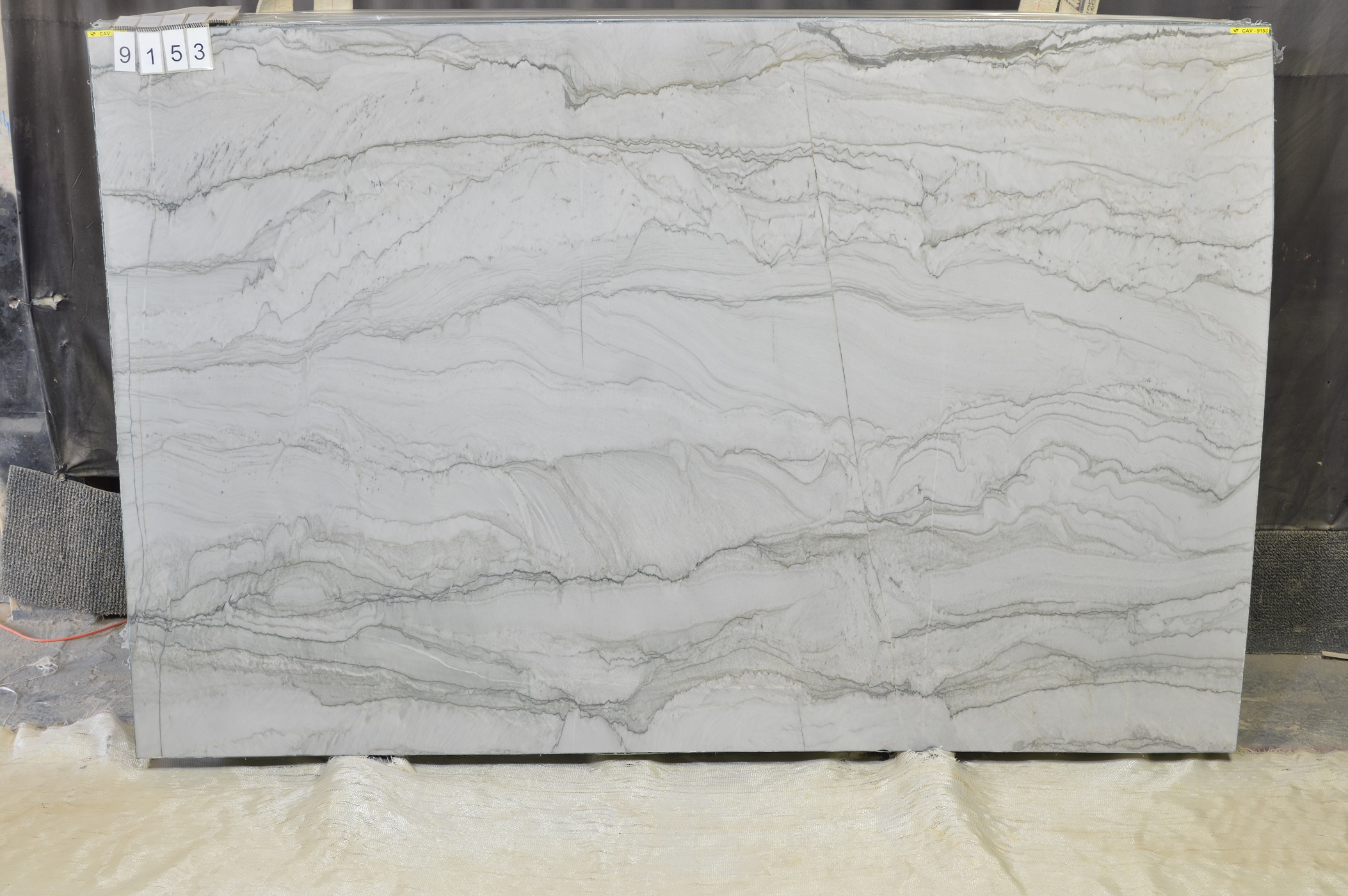 Statuario Quartzite Leather Finish 3cm