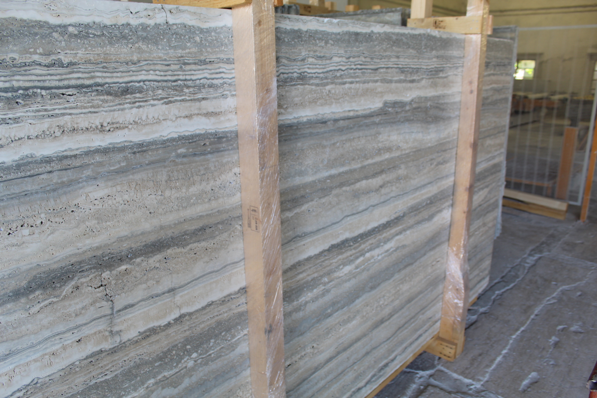 Silver Travertine Unfilled Honed Finish 2cm